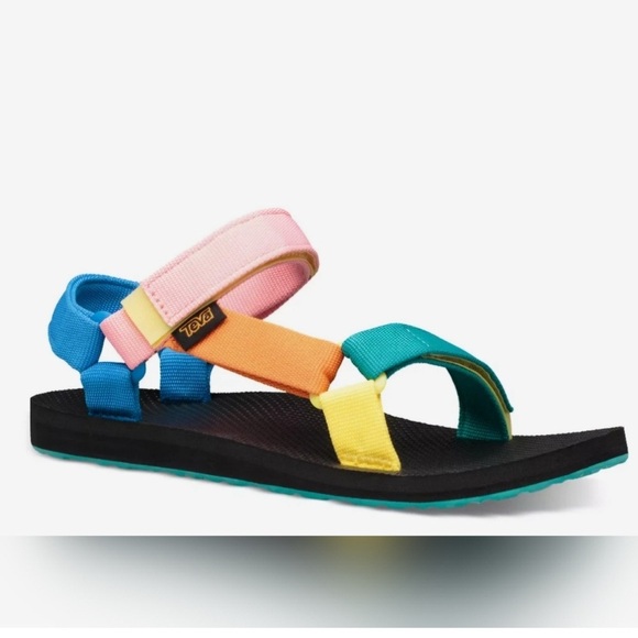Teva Original Universal Sandal Women's Size 11 M Multicolor Block Classic Shoes - Picture 1 of 6